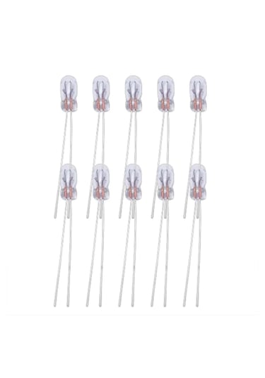 10 Adet 8x3mm 24v Mini Ampul Kıl Bacak Dipsiz Gösterge Ampulü Sar