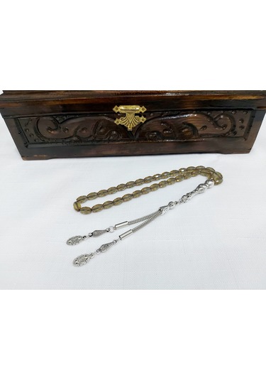 Özel El İşi Arpa Kesim Harika Zultanit Tesbih Ölçü-6,5 X 9