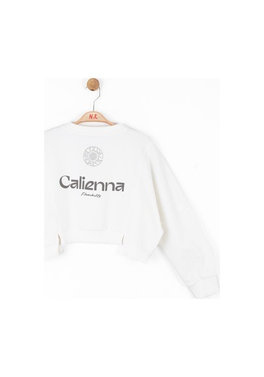 Nk Kids Kız Çocuk Sweatshirt 37818 Ekru