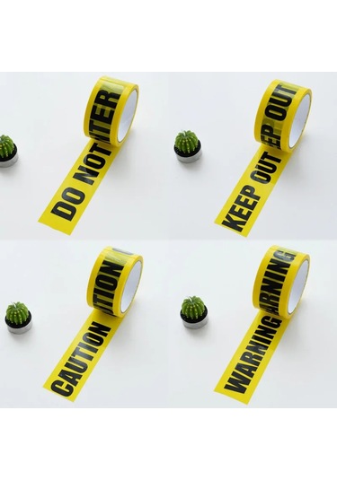 1 Rulo 48mm 25 M Opp Uyarı Bantları Dikkat Bariyeri İş Güvenliği Yapışkan Keep Out