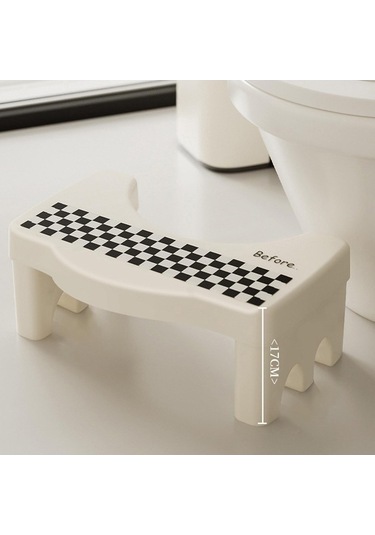 Pazly Tuvalet Taşınabilir Taburesi Suntek Siyah-beyaz Konforlu Çömelme Cg Siyah Beyaz