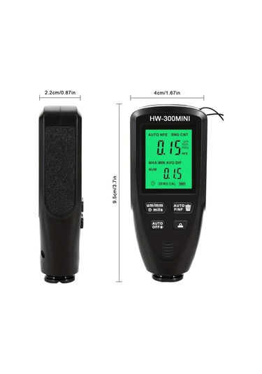 Boatshop1 Goxawee Dijital Kaplama Kalınlık Ölçer Kırmızı Yüksek Hassasiyet Abs Kaymaz Tasarım Boya Metre Profesyonel Teşhis Aracı