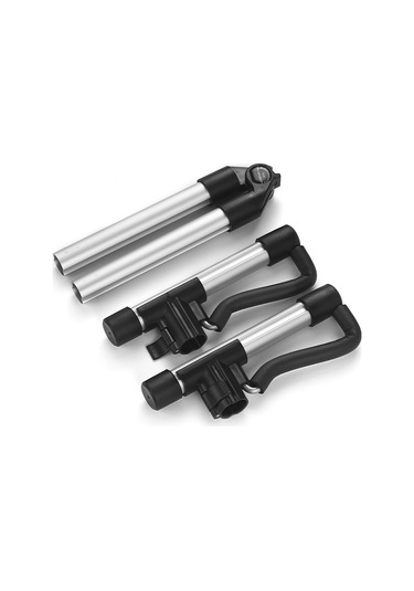 Ruicoo Alüminyum Alloy Ukulele Stantı 18-26 İnç İçin Taşınabilir A-çerçeve Yumuşak Yastıklarla Gümüş Renkli