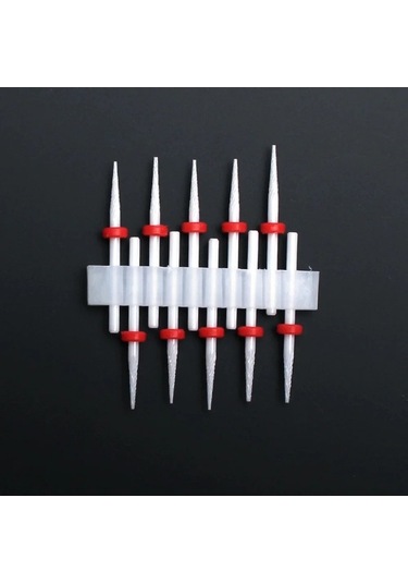 Trendooze 10 Adet Seramik Tırnak Matkap Uçları Seti - E36d Modeli, Uzun Ömürlü