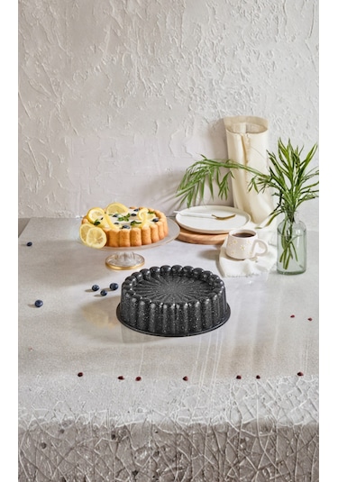 Haschef Safir Tart Kalıbı 26 Cm Siyah