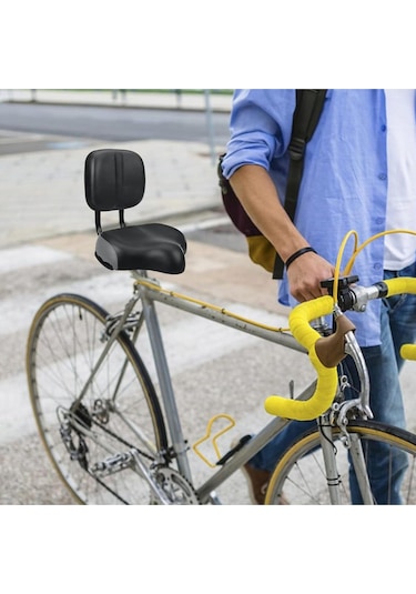 Arkalıklı Bisiklet Sele Koltuğu Sırt Desteği İle Bisiklet Üç Tekerlekli Bisiklet Selesi Ayarlamalı