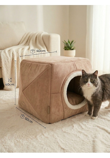 Plus Çok Fonksiyonlu Kedi Köpek Kare Yatak