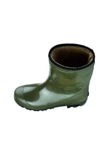 Doğan Yeşil İçi Yünlü Kaymaz Taban Kar Yağmur Çizmesi (546371463) Yeşil