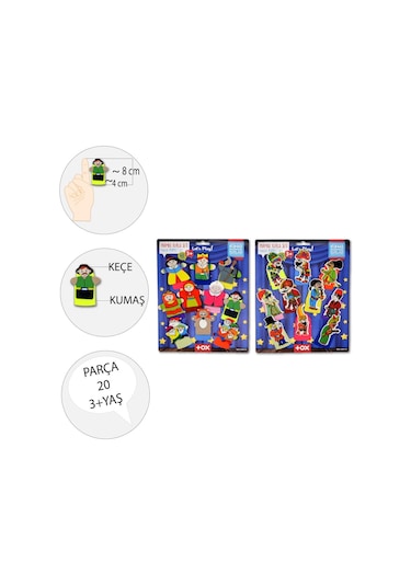 2 Set 20 Parça Tox Hacivat Karagöz ve Masal Kahramanları Parm