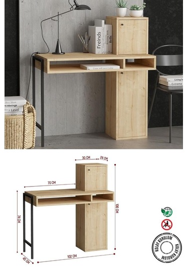 Decormet Dora Çalışma Masası Dec0138 Çok Renkli