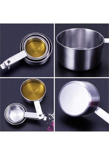 Yaleker 11 Parça Paslanmaz Çelik Ölçü Kasa Ve Kaşık Seti 5 Kasa + 5 Kaşık + 1 Düzleştirici Aracı , Gümüş Renk, Hassas Ölçü İçin 30ml-250ml Kasa, 0.5ml-15ml Kaşık Gümüş Yaleker 11 Parça Paslanmaz Çelik Ölçü Kasa Ve Kaşık Seti 5 Kasa + 5 Kaşık + 1 Düzleştirici Aracı , Gümüş Renk, Hassas Ölçü İçin 30ml-250ml Kasa, 0.5ml-15ml Kaşık Gümüş