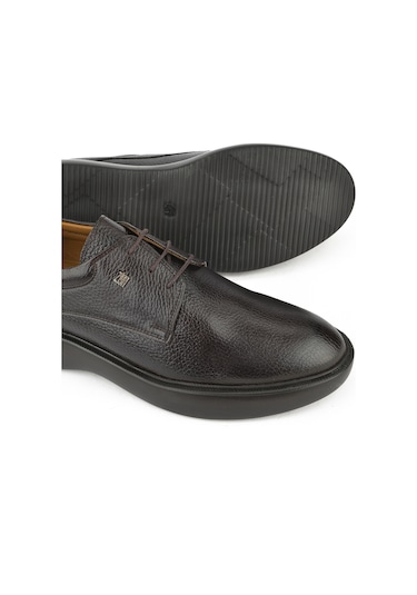 Ziya, Erkek Hakiki Deri Ayakkabı 1331023z70900 Kahve Kahverengi