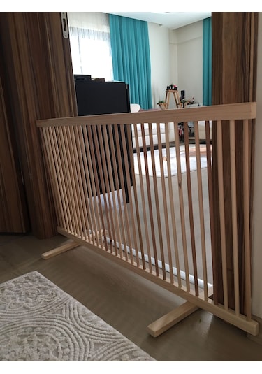 Sık Aralıklı Ahşap Köpek Çiti (Yükseklik 50 cm.)