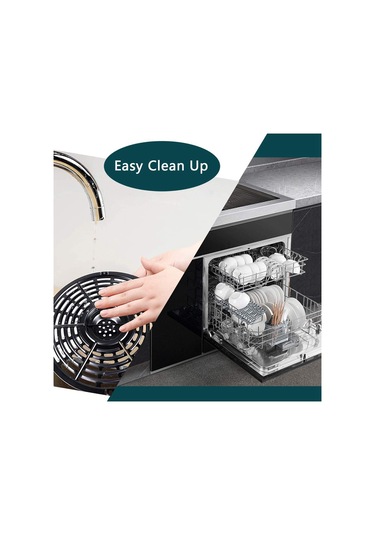 Air Fryer Yedek Izgara Tavası Power Air Fryer Crisper Plakası, B Siyah