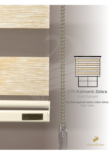 Br Demor Home Bal Rengi Bambu Zebra Yüksek Kalite Metal Kasa Bal Rengi