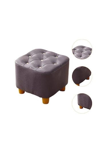 Suntek Giriş Oturma Odası Ev Için Küçük Tabure Mor