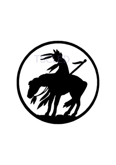 Savaşçı Ve At Kişiselleştirilmiş Araba Çıkartmaları