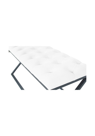 Varcera Beyaz Chester Model Kapitoneli Puf&bench&koltuk&oturak&bank&makyaj Puff&yatak Odası Takımı Önü&ucu