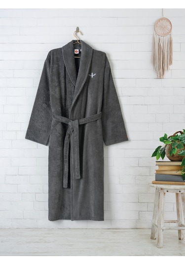Cotton Box Wellness Bornoz Zen Antrasit S/m Anrasit
