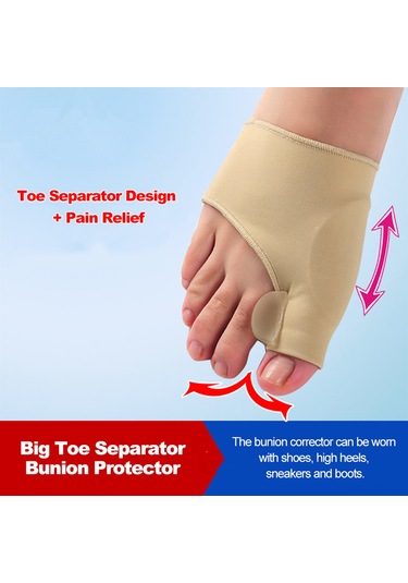 Qingmipy "yumuşak Silikon Başparmak Düzeltici - Ağrısız Yürüyüş İçin Rahat Ayak Koruyucu"