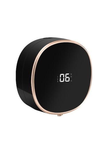 Siyah-akıllı Sabunluk 280ml Fotoselli Hareket Sensörü Yıkama El Cihazı 1200mah Duvara Monte Sıvı Sabunluk