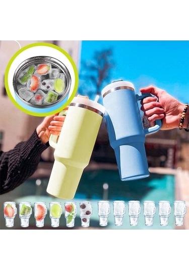 Yeşil Stil: Stanley Sones Silikon Kapasiteli Kapaklı Kalıbı İçin, Buz Buz Büyük Bölmesi Bardak Ff Diğer Diğer