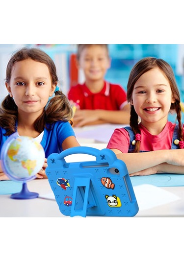 Lenovo M8 8 İnç İçin Kids Case, Ayarlanabilir Kickstand Ve Tutun Kavrama Sevimli Kapak Onn 8 İnç Gen 4 İle Uyumlu, Tcl Tab 8 Le Blue