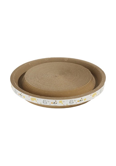 Suntek Karton Kedi Tırmalama Yatağı Salon Oluklu Tırma M