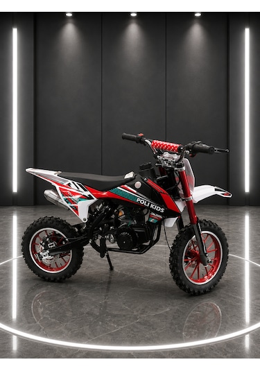 Sfm Mini Cros 49cc Çocuk Cross Motosikleti Kırmızı
