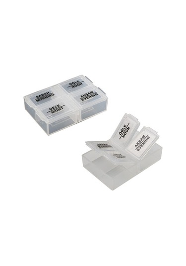 River World Günlük Ilaç Saklama ve 4 Öğün Hatırlatma Kutusu