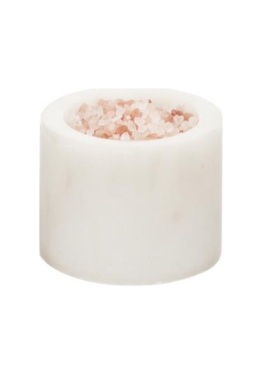 Nero Mermer Baharatlık 6x10 Cm Mermer Tuzluk Biberlik Dekoratif Baharatlık Beyaz