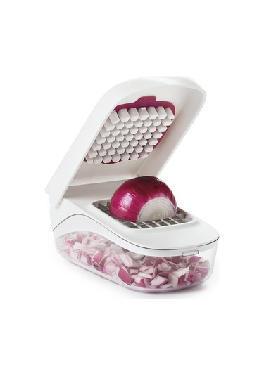 Neevoyu Mutfakta Kuru Ve Yağlı Sebzeleri Hızlı Dilimleyen, Patates-soğan-kapya Biber Kesici, Kolay Döküm Tasarımı İle Pratik Kullanım Beyaz