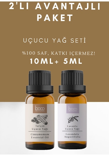 Boco Born In Cosmetics %100 Saf Lavanta + Tarçın Uçucu Yağı 10 + 5 ML