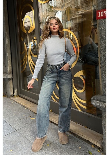 Yarım Balıkçı Şardonlu Fitilli Bluz