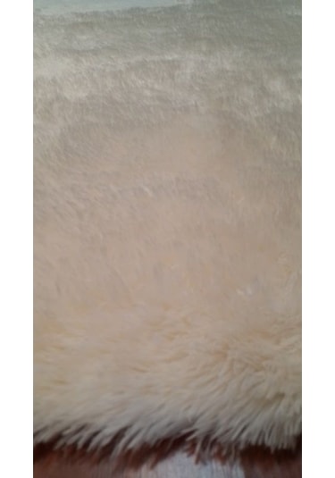 Doğuş Tavşan Tüyü Krem 140 x 140Cm Yuvarlak Halı