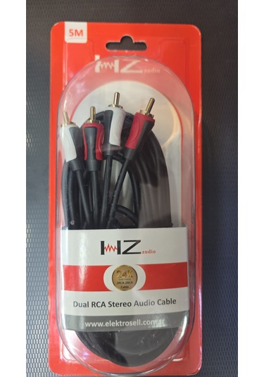 Hertz Hz Audıo 5mt Dual Rca Kablo %100 Bakır