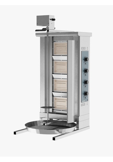 Döner Ocağı Gazlı Üstten Motorlu Dörtlü