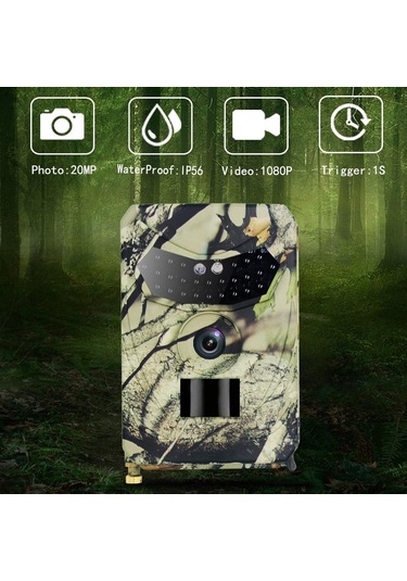 Pr100 20mp Hd 1080p Kızılötesi Avcılık Kamerası Çok Renkli