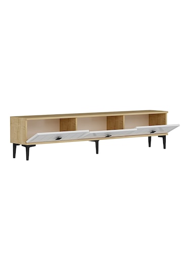 Tsa1801db - Yuka Tv Stand Safirmeşe-beyaz 180cm Safirmeşe-beyaz