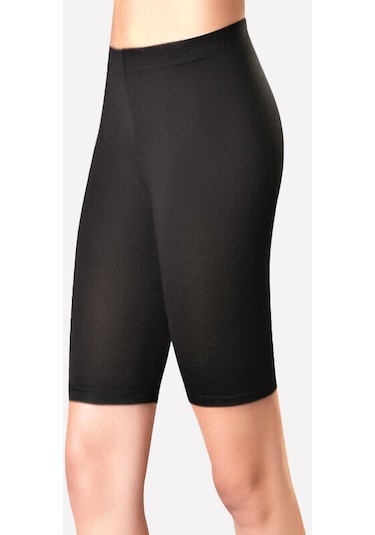 Nbb Kadın Siyah Kısa Tayt 001