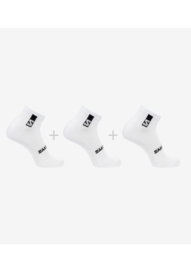 Salomon Lc20865 Everyday Ankle 3 Pack Çorap - Beyaz-beyaz Beyaz