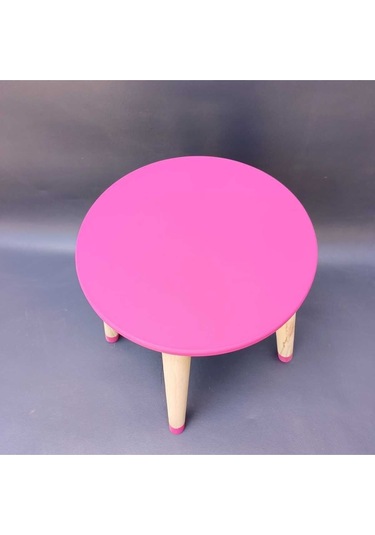 Na Neşeli Ahşap Ahşap Çocuk Taburesi. Çocuk Sandalyesi. Çalışma Masası .renkli Çocuk Odası Sehpa Çiçeklik Ev Dekoru Fuşya