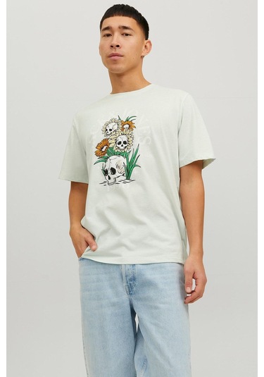 Jack & Jones Kuru Kafa T-shirt Jorbeachbone Erkek Tişört 12234309 001
