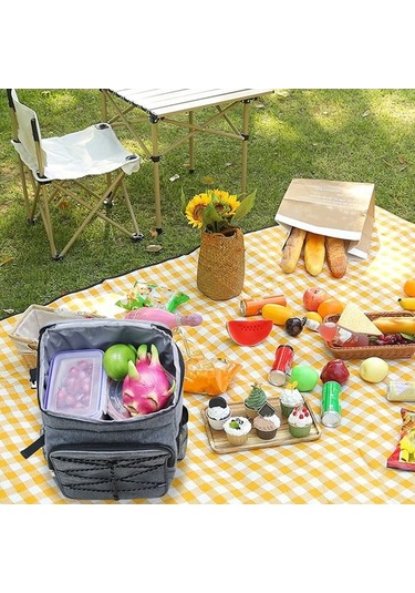 Jzcat- Darun Soğutucu Sırt Çantası, Kamp Yalıtımlı Sırt Çantası Siyah