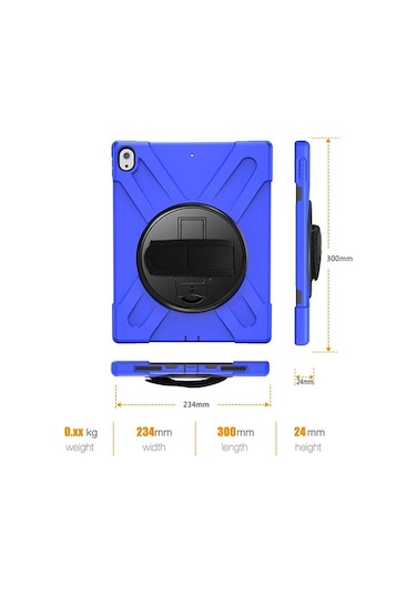 Duxweel Apple Uyumlu iPad Pro 12.9 3.Nesil Standlı Zırh Kılıf/Shockproof