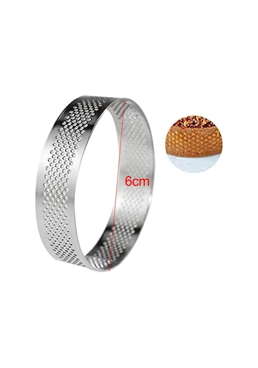 Nar Kalıp Delikli Yuvarlak Tart Kalıbı 10 Lü 6cm