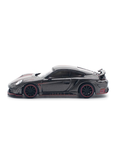 Pop Race 1/64 Porsche 992 Stinger Gtr Carbon Edition - Kırmızı Çizgili / Pr640192