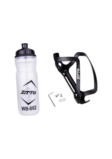 Suntek Dağ Bisikleti Su Şişesi Kafesi, İçecek Sağlam Siyah Siyah