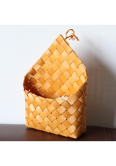 Suntek Magideal Dokuma Depolama Sepeti Asılı Çamaşır Çiçek D Kahverengi