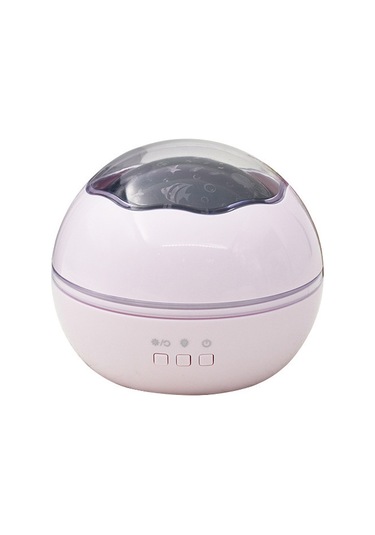 Gece Lambası Romantik Dönen Yıldızlı Gökyüzü Projeksiyon Lambası Usb Bebek Uyku Lambası Pembe Beyaz - Pembe